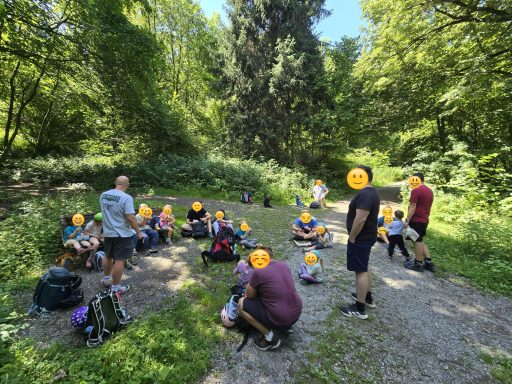 Kurze Pause im Grünen